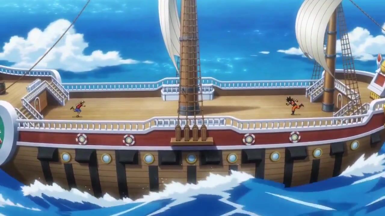 Luffy vs Goku Epic Fight Scene
