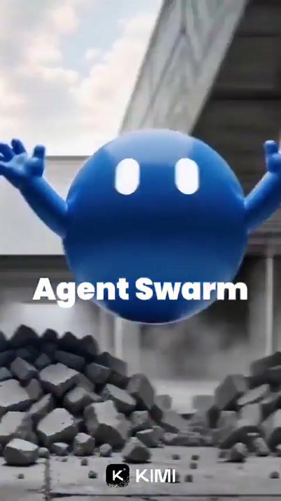 Kimi Moonshot Agent Swarm Promo