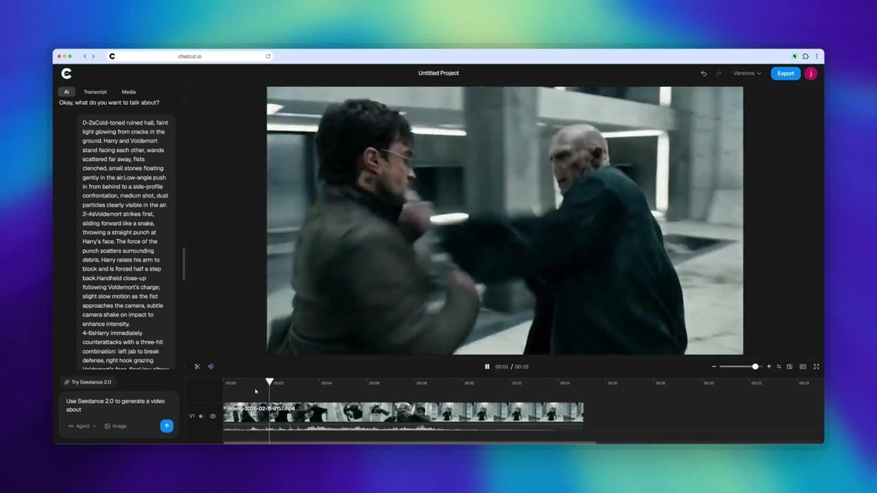 Harry Potter vs Voldemort Action Scene