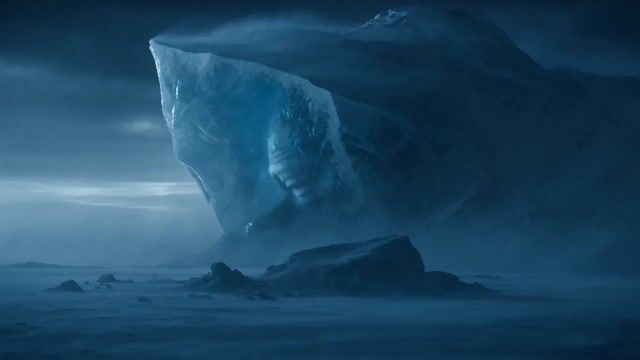 Arctic Titan Awakening Dark Fantasy Prompt