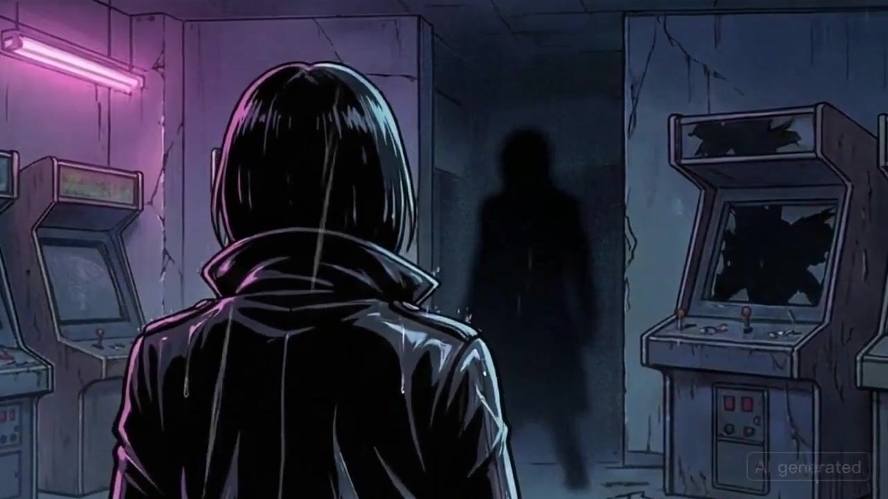 Woman Confronts Man in Shadows