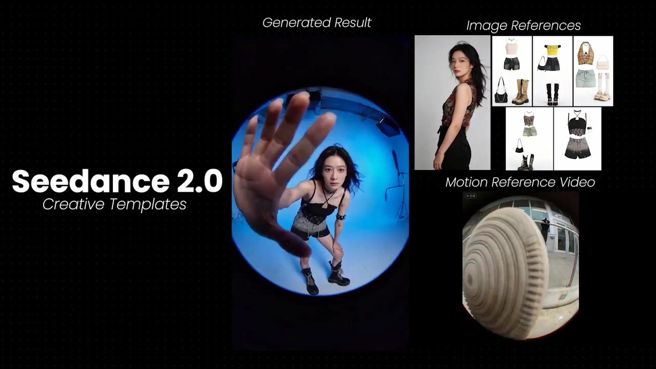 Model Posing in Multiple Outfits