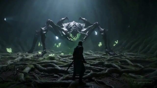 超现实战场浪人动作场景