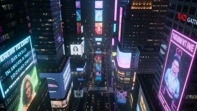 霓虹城市雨夜