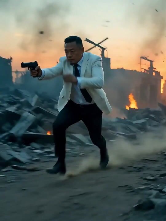 Action Movie Scene (Cinematic Style)