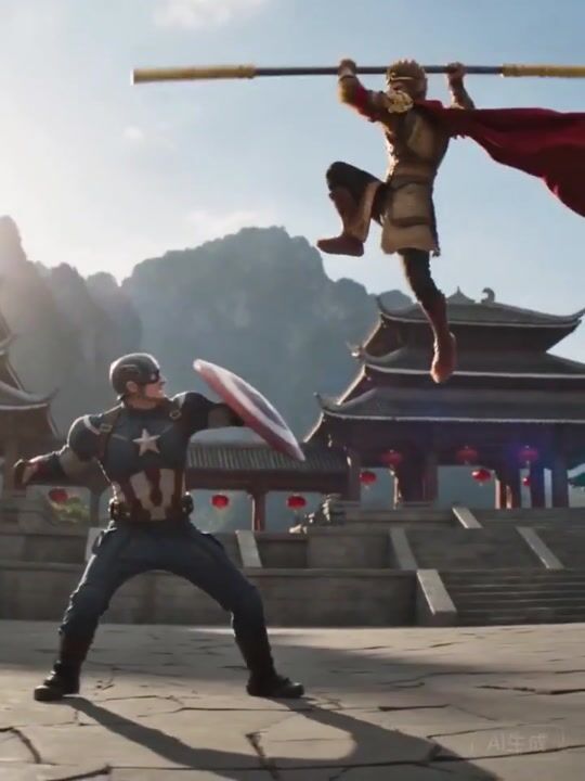 Wukong vs Captain America: Epic Duel