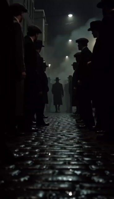 1980s Gritty Film Noir Mafia Scene