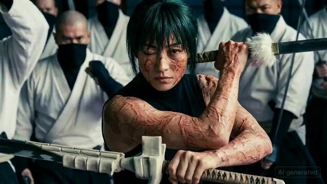 禅院真希打斗场景提示（伤疤）