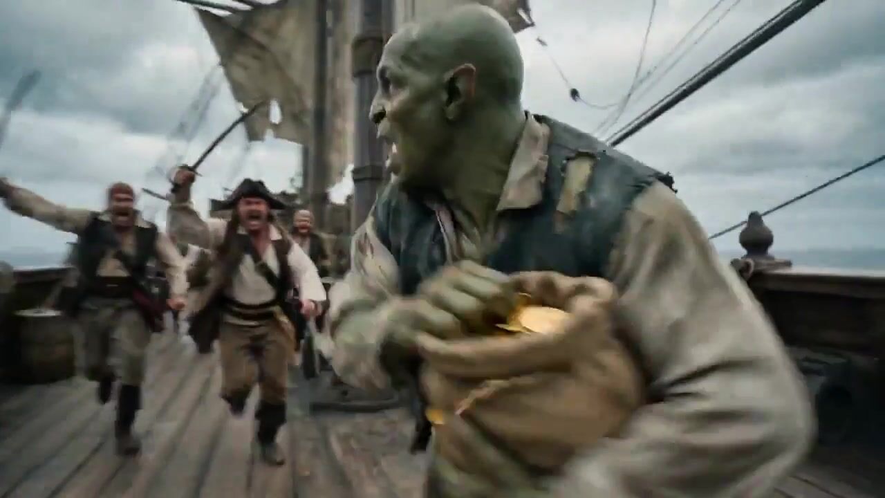 Handheld Running Shot with Gold Coins